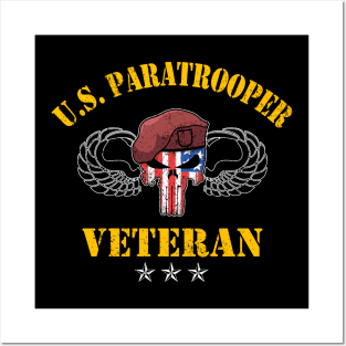 US Paratrooper Army Veteran Airborne Division - Veterans Day Gift Posters and Art